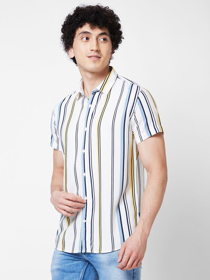 SPYKAR Striped Cotton Casual Shirt
