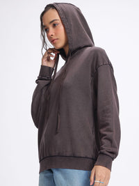DressBerry Drop-Shoulder Hooded Sweatshirt