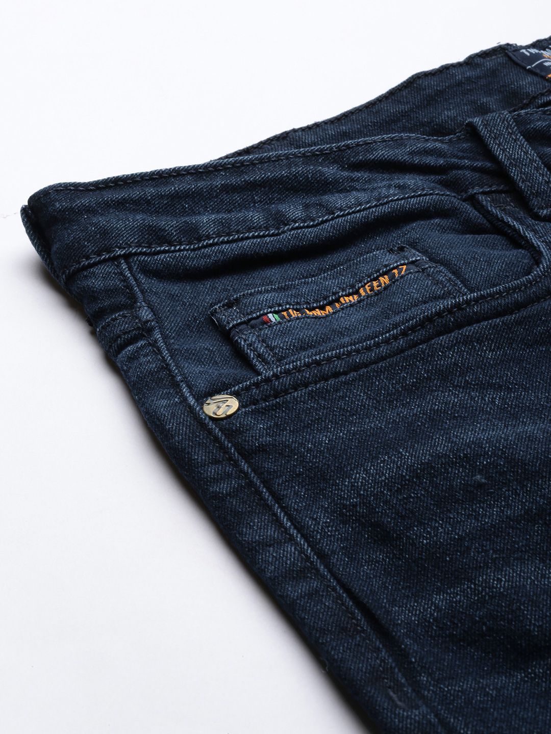 The Indian Garage Co Men Slim Straight Fit Light Fade Jeans