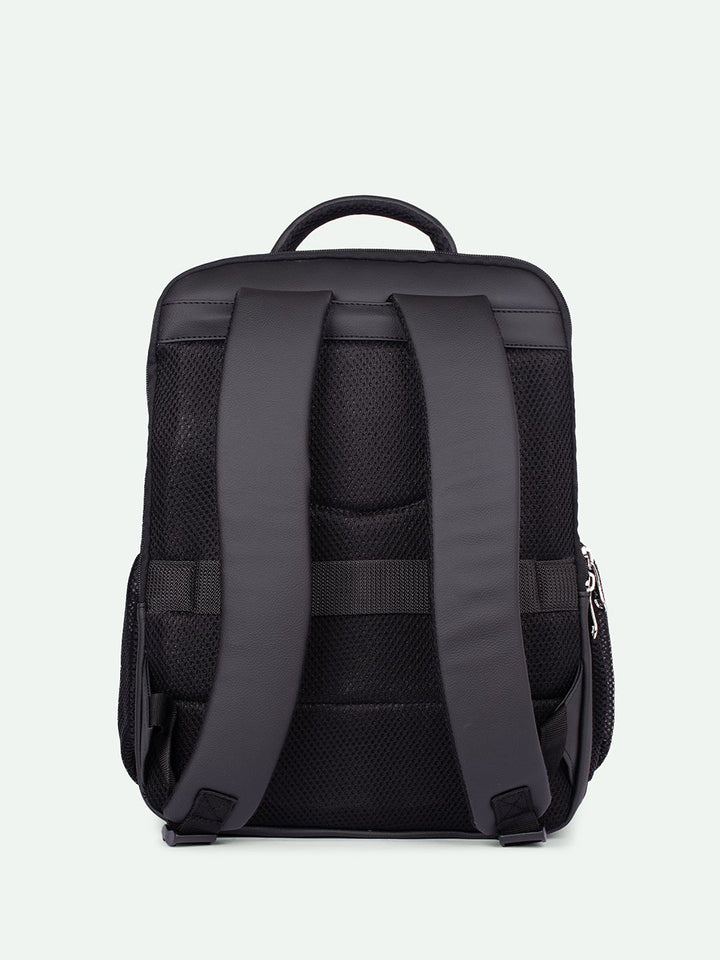 Zouk unisex 16 inci ransel kulit sederhana