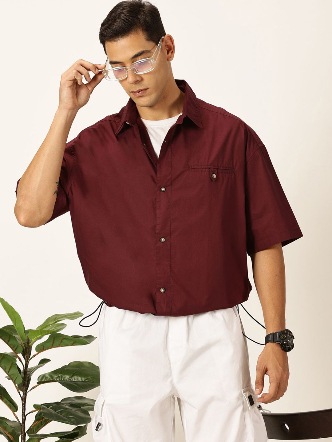 Thomas Scott Men Premium Opaque Casual Shirt