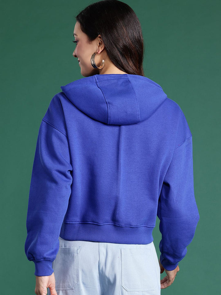 DressBerry Printed Hooded Sweatshirt