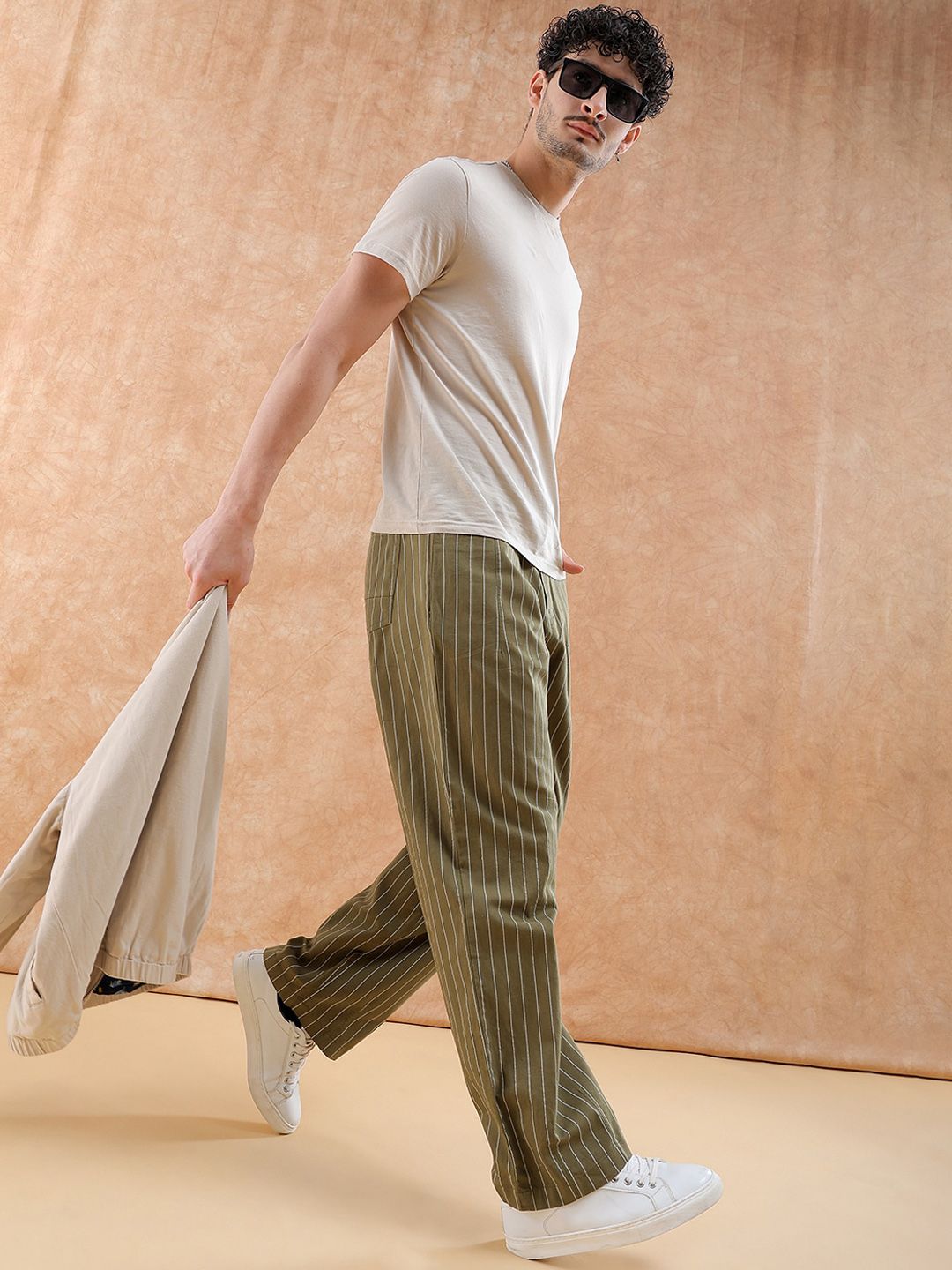 The Indian Garage Co Men Loose Fit Trousers