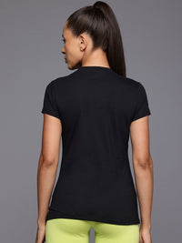 HRX by Hrithik Roshan Women Brand Logo Printed Slim Fit T-shirt