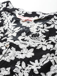 all about you Floral Print Puff Sleeves Top