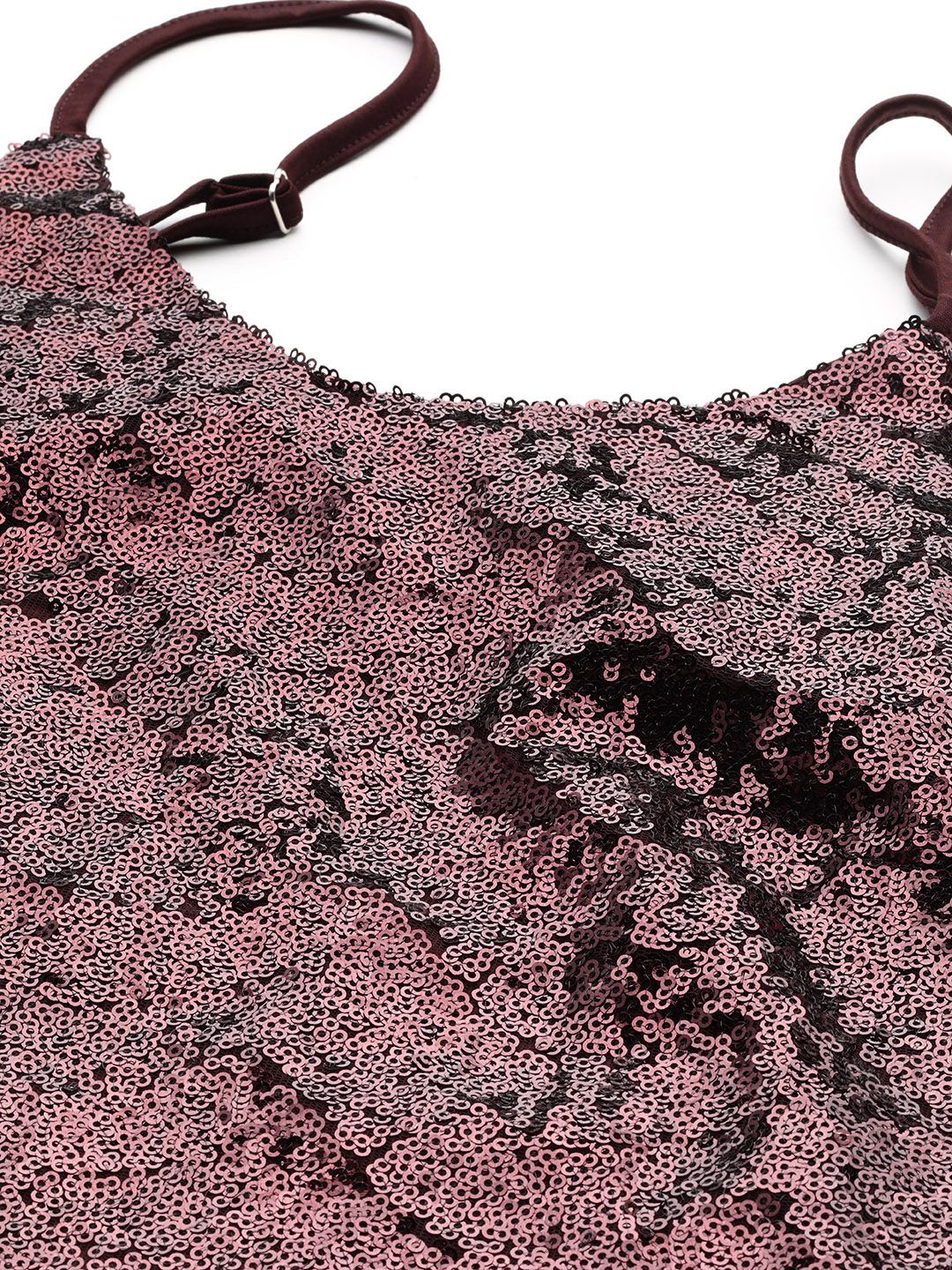 all about you Sequinned Embellished Shoulder Straps Top