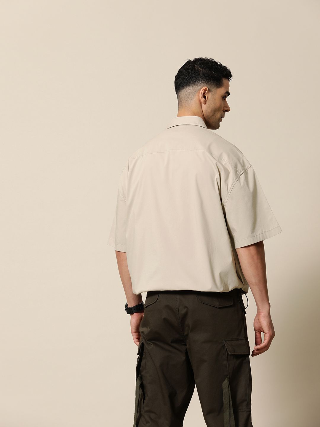 Mr Bowerbird Compact Poplin Oversized Blouson Shirt