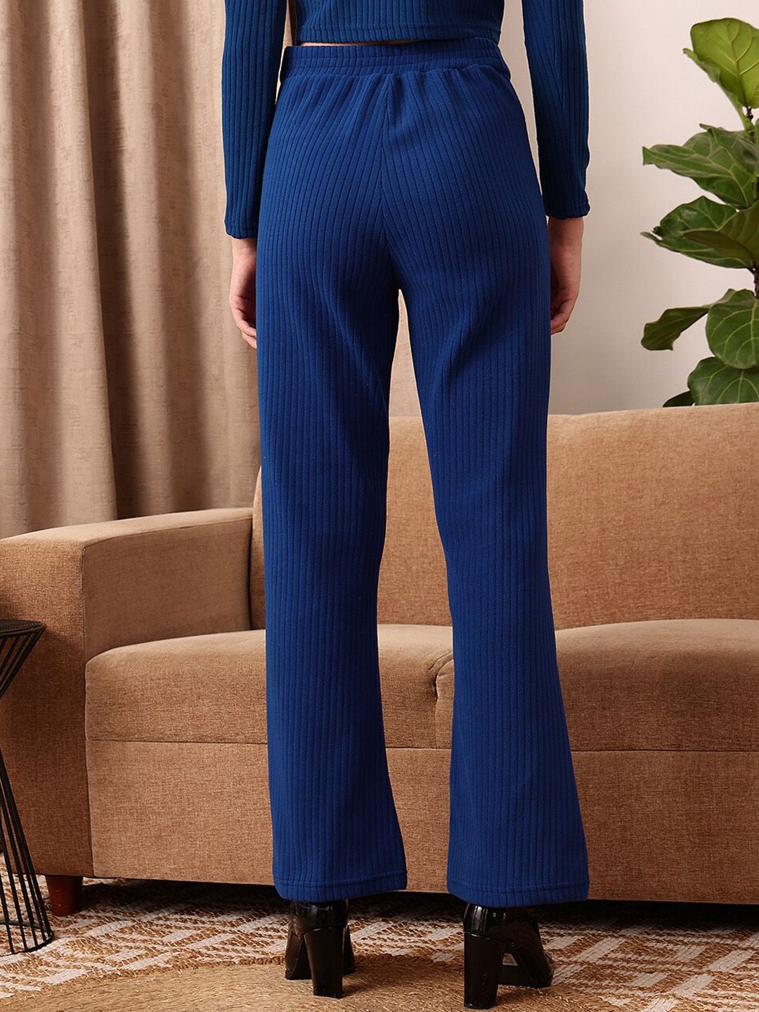 STREET 9 BASICS Women Relaxed Mid-Rise Bootcut Trousers