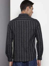 The Indian Garage Co Slim Fit Striped Casual Shirt