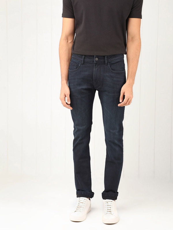 RARE RABBIT Men Grana Slim Fit Mid-Rise Jeans
