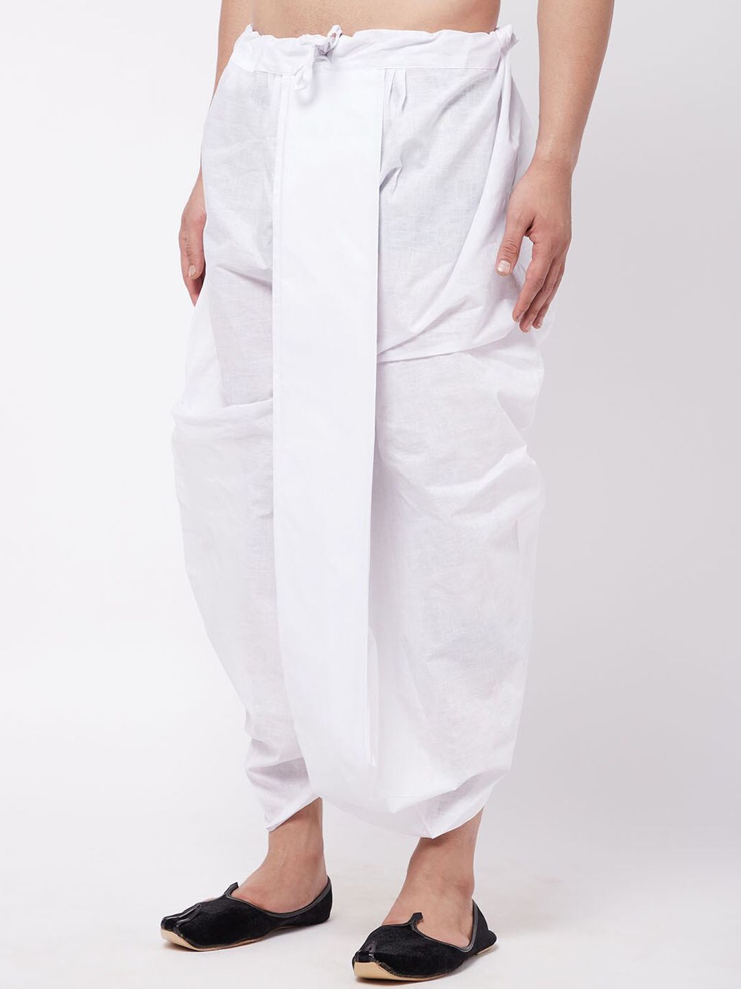 VASTRAMAY By Vastramay Men Mid-Rise Relaxed-Fit Cowl Dhoti Pant