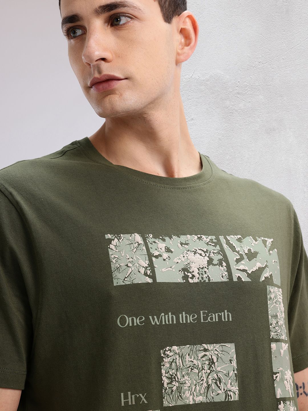 HRX by Hrithik Roshan Printed Pure Cotton Yoga T-shirt