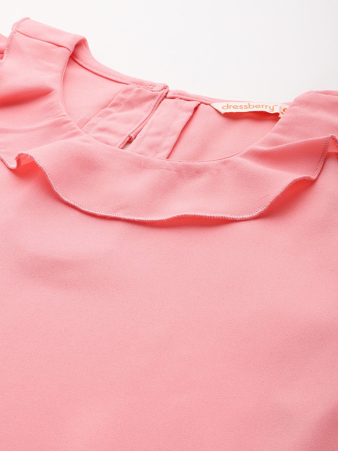 DressBerry Flutter Sleeves Ruffles Top