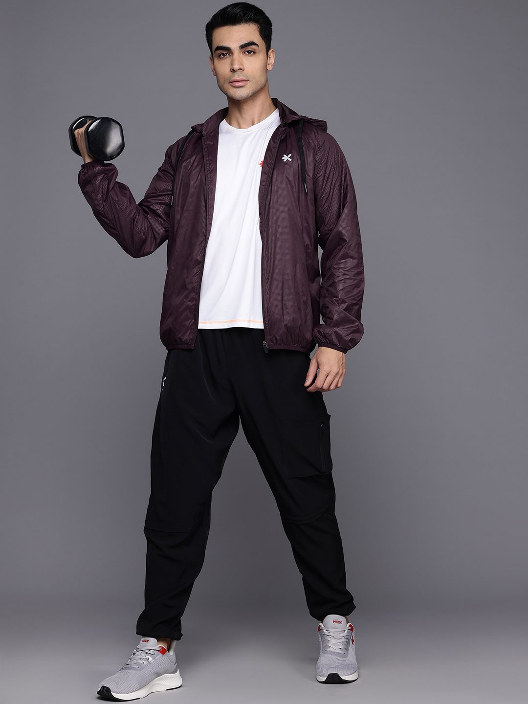HRX by Hrithik Roshan Hooded Rapid-Dry Training Sporty Jacket