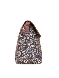 ZOUK Floral Printed Structured Sling Bag