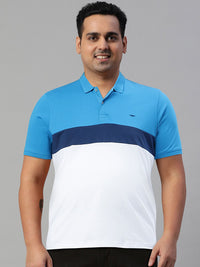 Park Avenue Colourblocked Polo Collar Slim Fit T-shirt