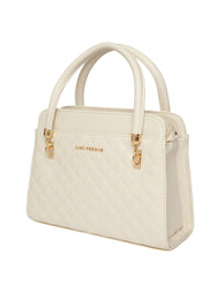 Lino Perros Off-White Quilted Handheld Bag
