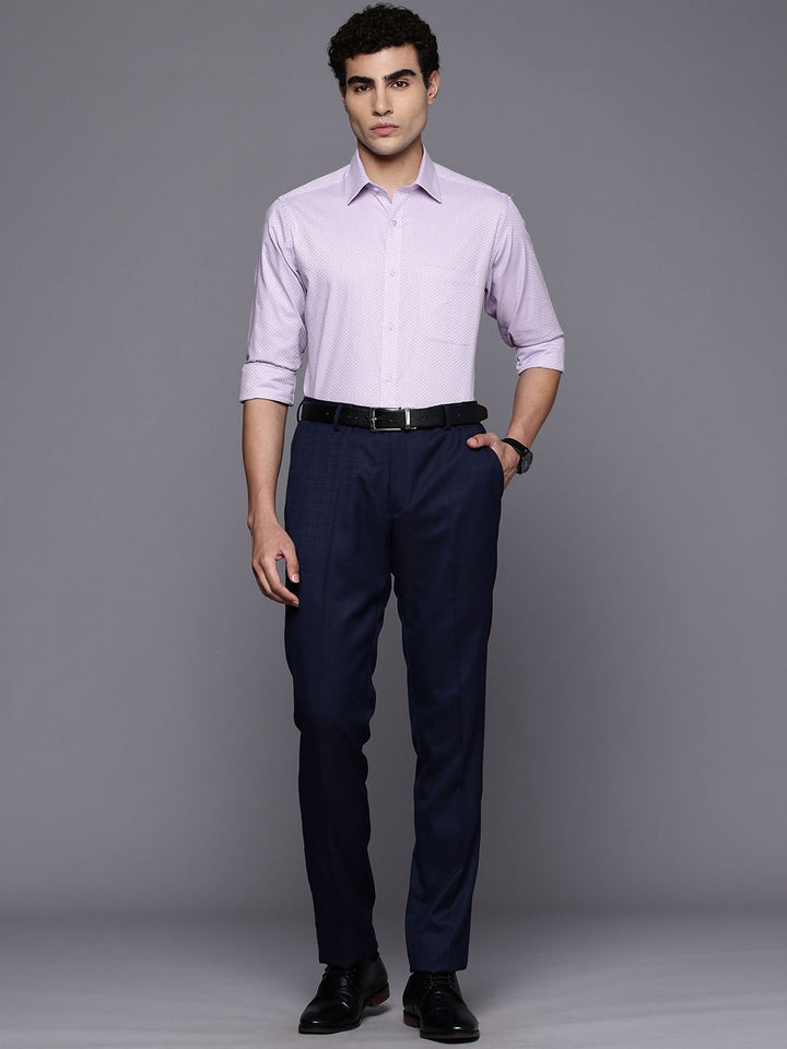 Raymond Pure Cotton Textured Slim Fit Formal Shirt