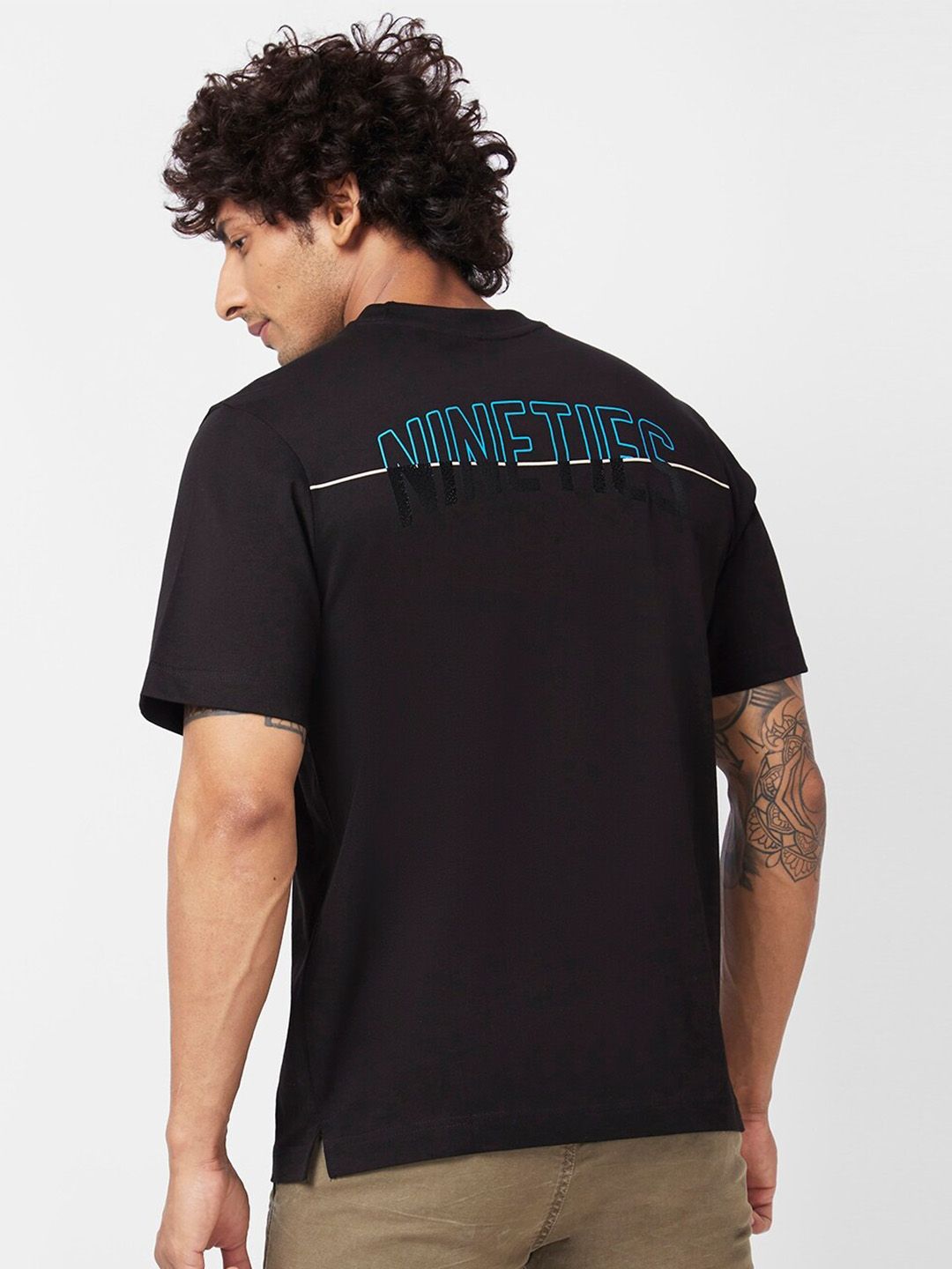 SPYKAR Round Neck Relaxed Fit Cotton T-Shirt