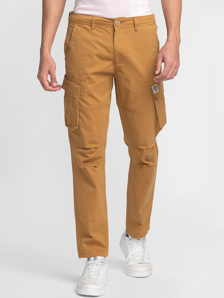 Being Human Men Slim Fit Cotton Cargos Trousers