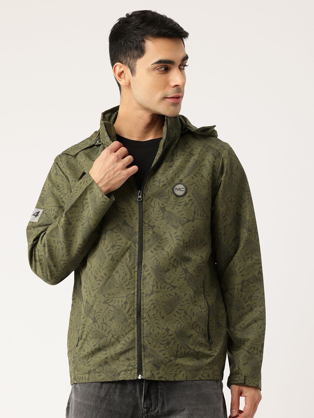 Monte Carlo Floral Hooded Tailored Jacket