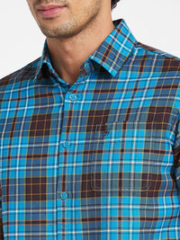 Being Human Men Slim Fit Tartan Checks Opaque Checked Casual Shirt