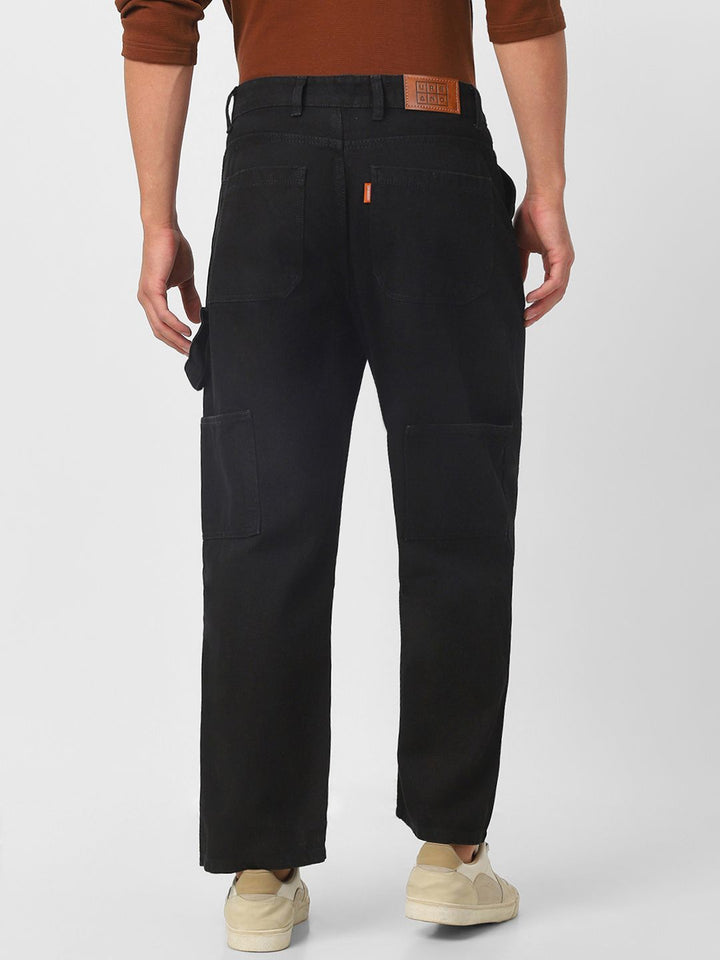 Urbano Fashion Men Loose Fit Non-Stretchable Cargo Carpenter Jeans