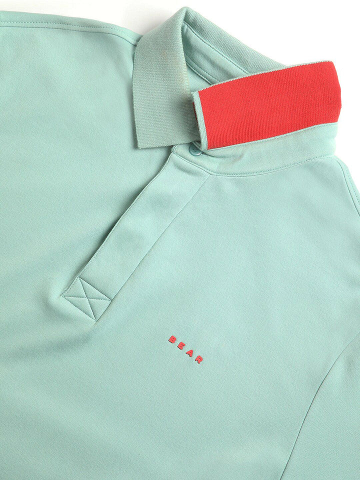 THE BEAR HOUSE Polo Collar Slim Fit Cotton T-shirt