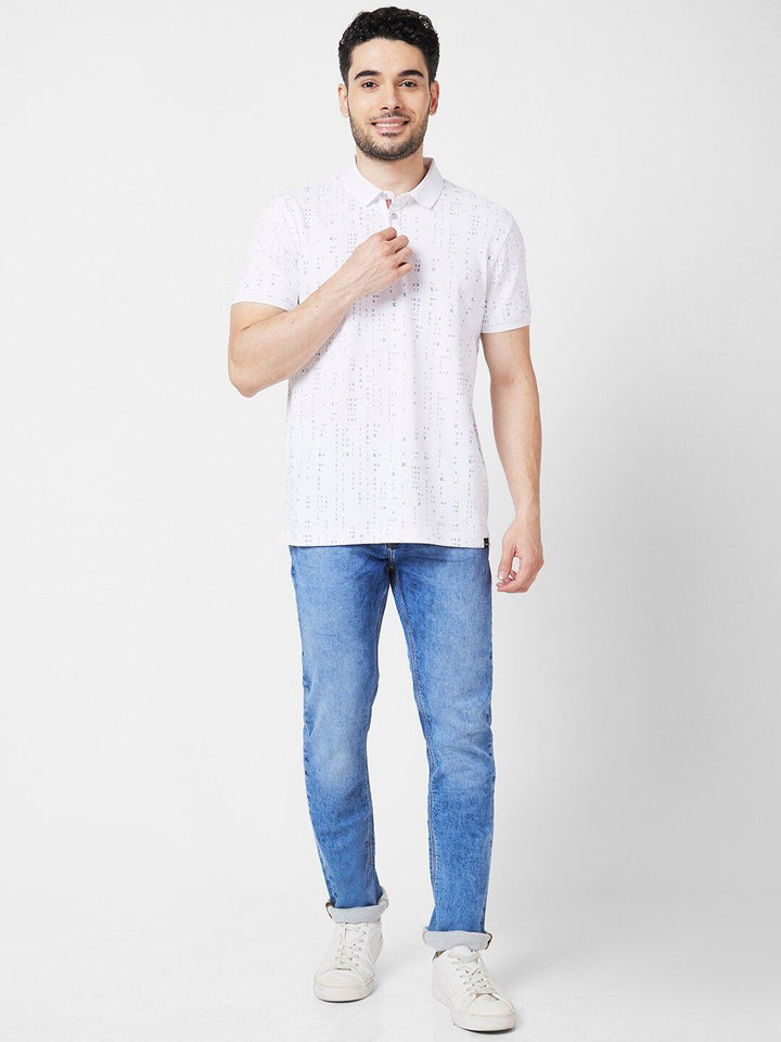 SPYKAR Men Cotton Clean look Straight Fit Heavy Fade Stretchable Jeans