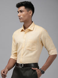 Park Avenue Self Design Slim Fit Textured Formal Shirt