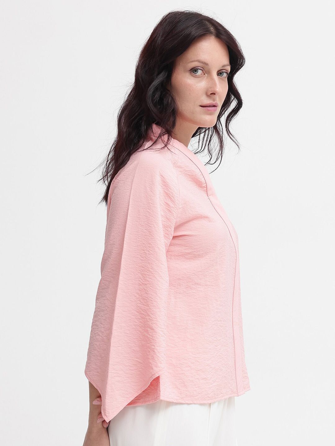 RAREISM Flared Sleeve Cotton Top