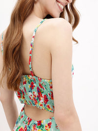 DressBerry Floral Fiesta Tailored-To-Flatter Carefree Midi Dress