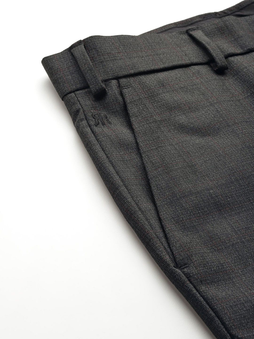 Raymond Men Checked Slim Fit Trousers