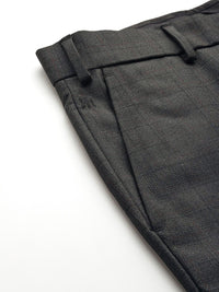 Raymond Men Checked Slim Fit Trousers