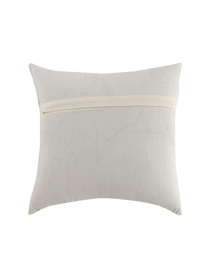 STITCHNEST Yellow & White Set of 5 Geometric Square Cushion Covers