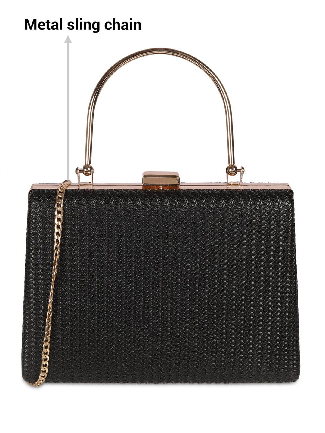 Metro Textured Box Clutch
