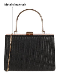 Metro Textured Box Clutch