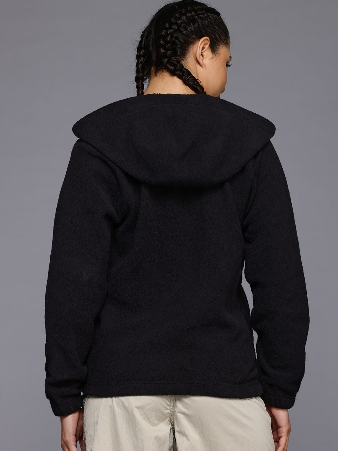 HRX by Hrithik Roshan Hooded Half-Zipper Sweatshirt