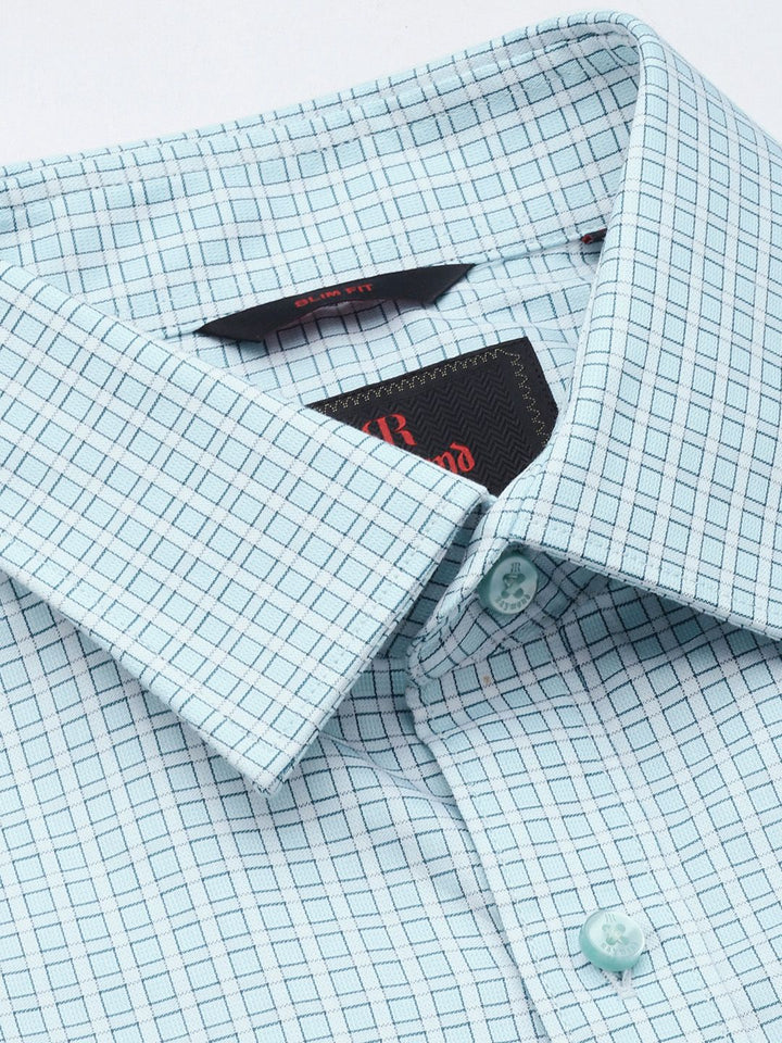 Raymond Slim Fit Checked Pure Cotton Formal Shirt