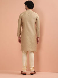 KISAH Men Ethnic Motifs Woven Design Kurta with Churidar