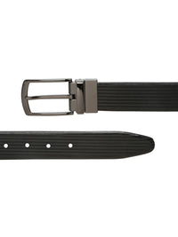 Teakwood Leathers Men Textured Leather Reversible Formal Belt