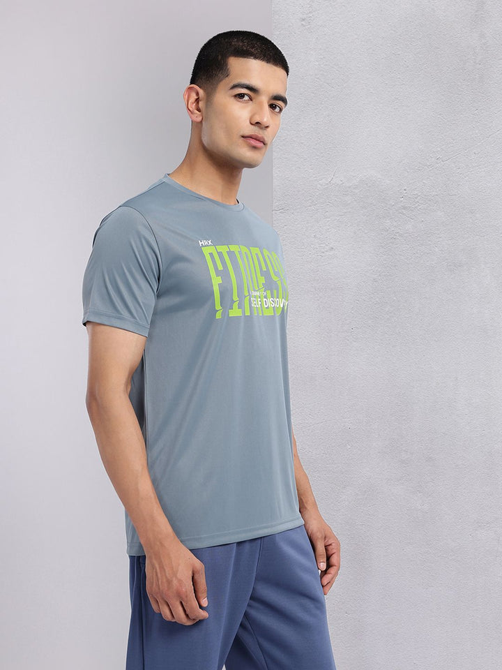 HRX by Hrithik Roshan Typography Printed Rapid-Dry Training T-shirt