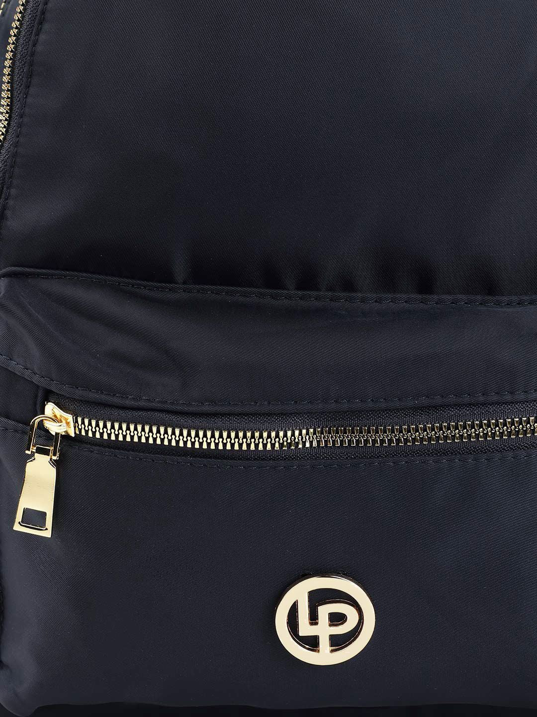 Lino Perros Women Navy Blue Backpack with 11 Inch Tablet Sleeve