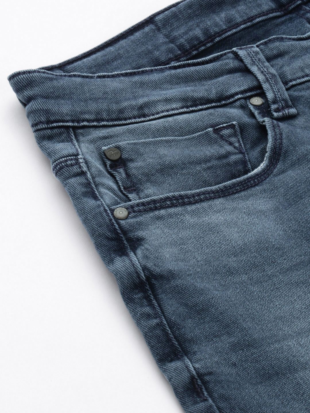 SPYKAR Men Kano Slim Fit Heavy Fade Stretchable Jeans