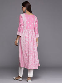 Indo Era Women Ethnic Motifs Printed Kantha Work Kurta