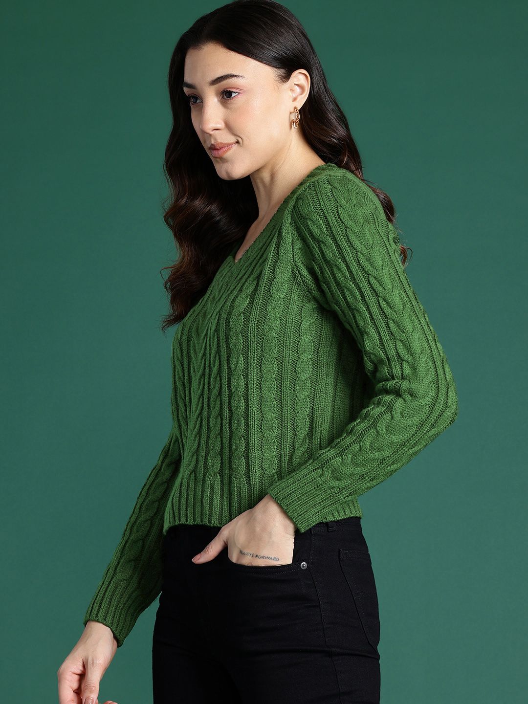 DressBerry Cable Knit Pullover