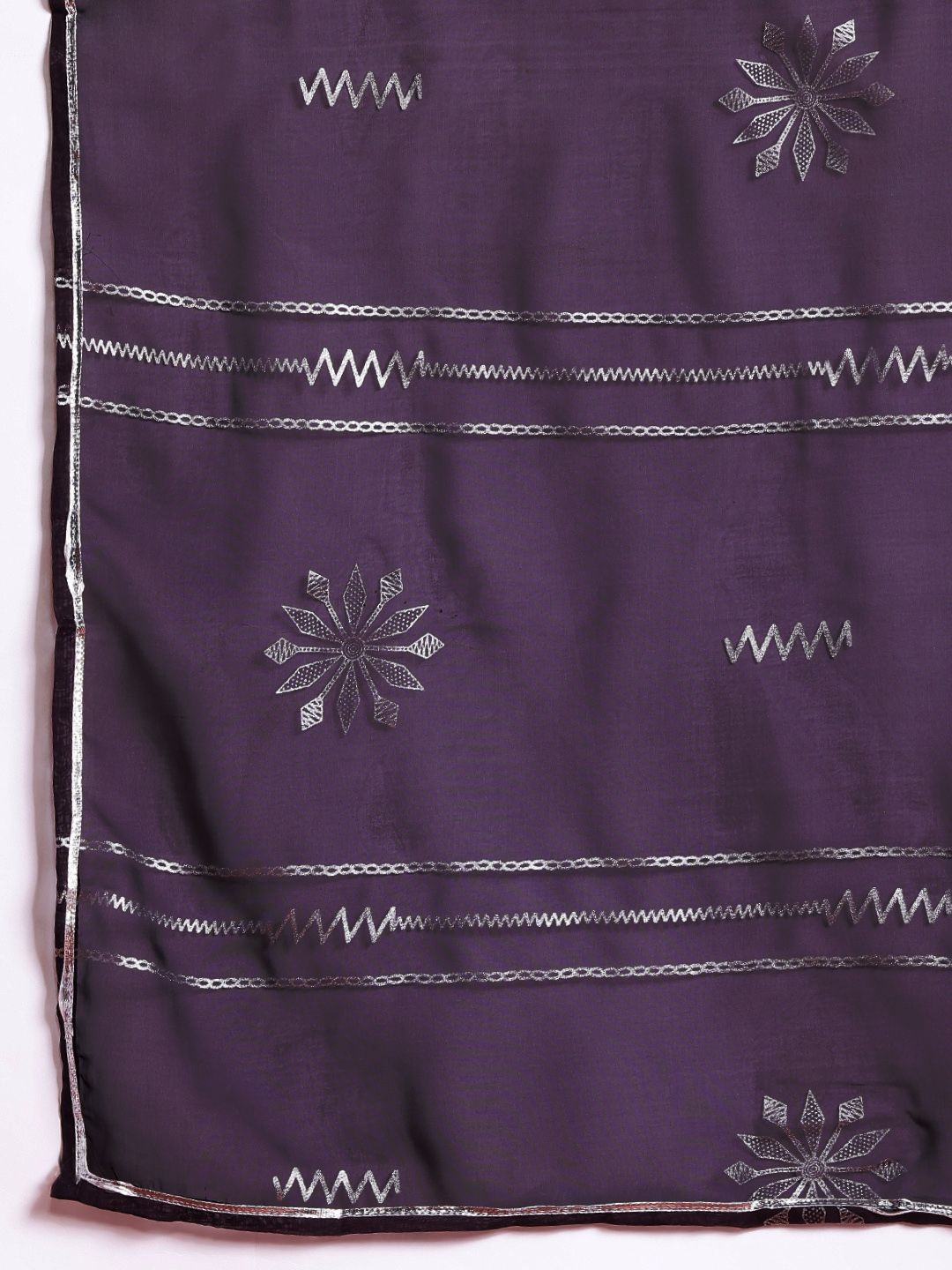 Anouk Ethnic Motifs Print Gotta Patti Kurta with Sharara & Dupatta