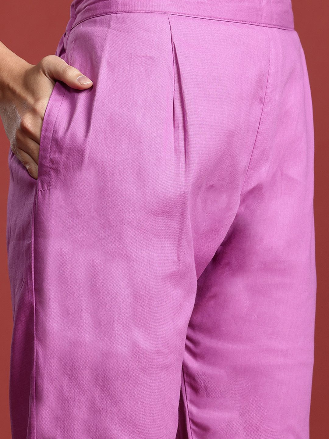 Indo Era Women Floral Printed Pure Cotton Kurta with Trousers & With Dupatta
