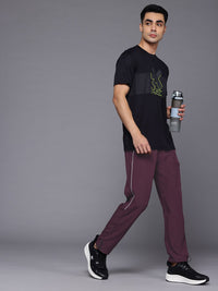 HRX by Hrithik Roshan Men Rapid-Dry Running Track Pants with Toggle-Hem