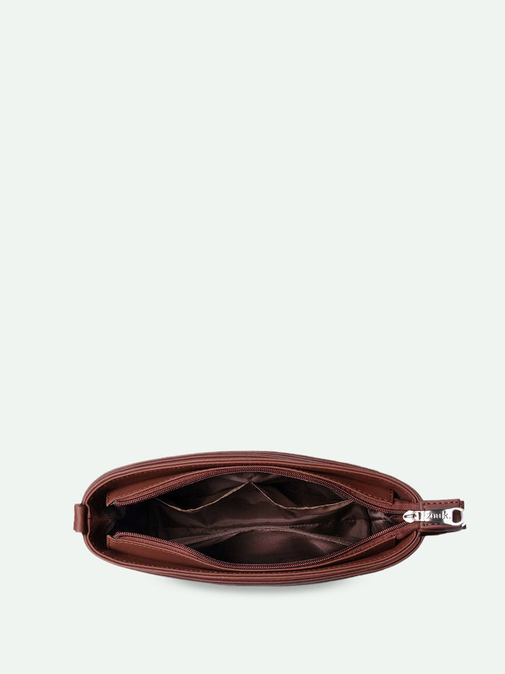 ZOUK FloMotif Harmony Floral Printed Structured Sling Bag